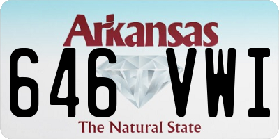 AR license plate 646VWI
