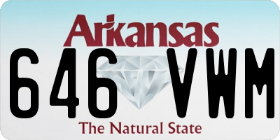 AR license plate 646VWM