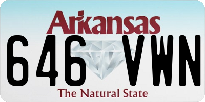 AR license plate 646VWN