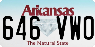 AR license plate 646VWO