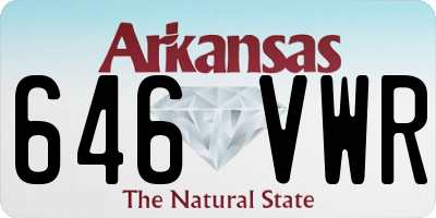 AR license plate 646VWR