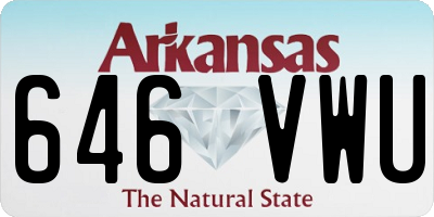 AR license plate 646VWU