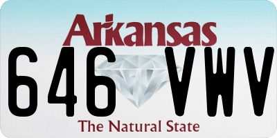 AR license plate 646VWV