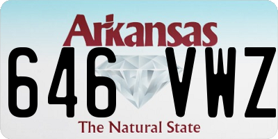 AR license plate 646VWZ