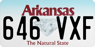 AR license plate 646VXF
