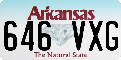 AR license plate 646VXG