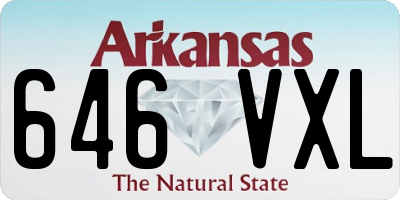AR license plate 646VXL