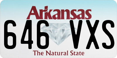 AR license plate 646VXS