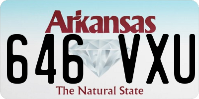 AR license plate 646VXU