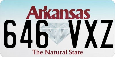 AR license plate 646VXZ