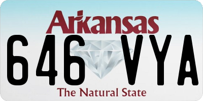 AR license plate 646VYA
