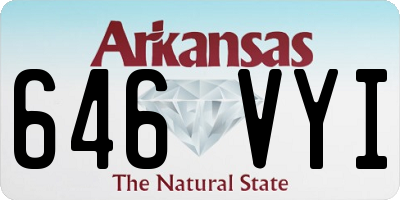 AR license plate 646VYI