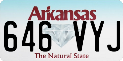 AR license plate 646VYJ