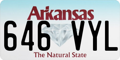 AR license plate 646VYL