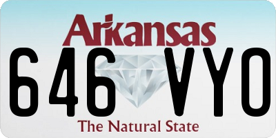 AR license plate 646VYO