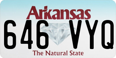 AR license plate 646VYQ
