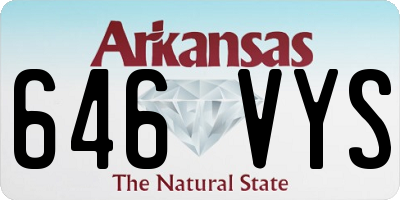 AR license plate 646VYS
