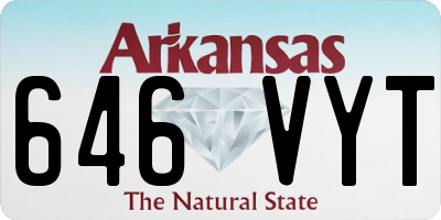 AR license plate 646VYT