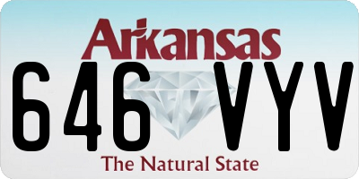 AR license plate 646VYV