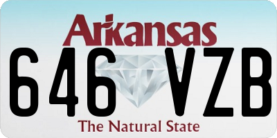AR license plate 646VZB