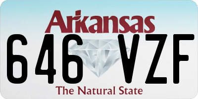 AR license plate 646VZF