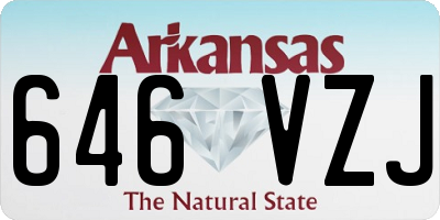 AR license plate 646VZJ