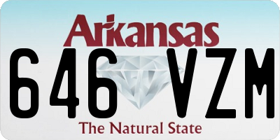 AR license plate 646VZM