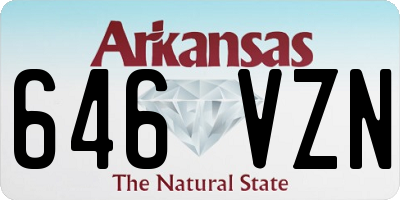 AR license plate 646VZN
