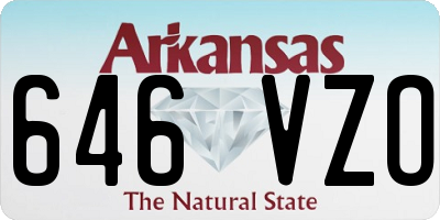 AR license plate 646VZO