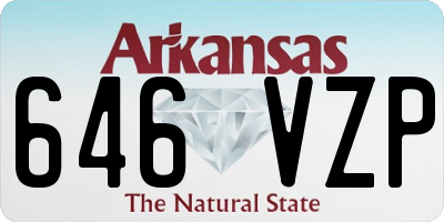 AR license plate 646VZP