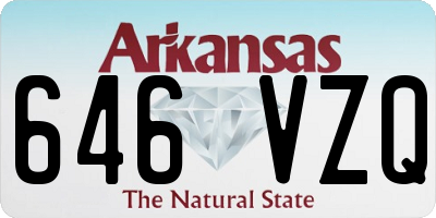 AR license plate 646VZQ