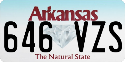 AR license plate 646VZS