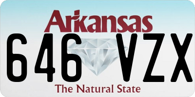 AR license plate 646VZX