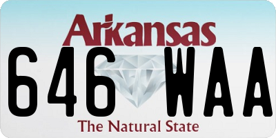 AR license plate 646WAA