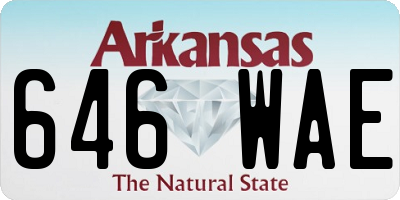 AR license plate 646WAE