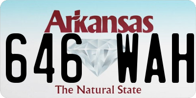 AR license plate 646WAH