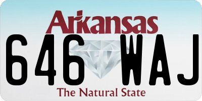 AR license plate 646WAJ
