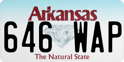 AR license plate 646WAP
