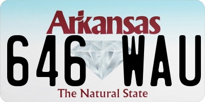 AR license plate 646WAU