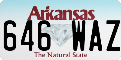 AR license plate 646WAZ