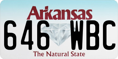 AR license plate 646WBC