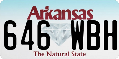 AR license plate 646WBH