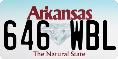 AR license plate 646WBL