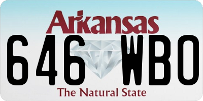 AR license plate 646WBO