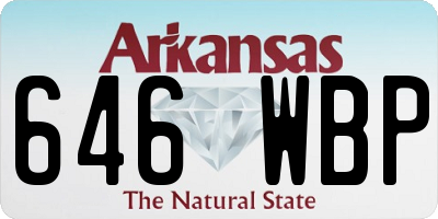 AR license plate 646WBP