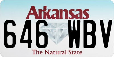 AR license plate 646WBV