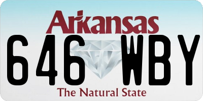 AR license plate 646WBY