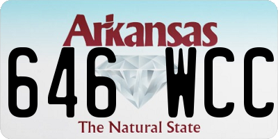 AR license plate 646WCC