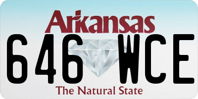 AR license plate 646WCE
