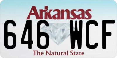 AR license plate 646WCF